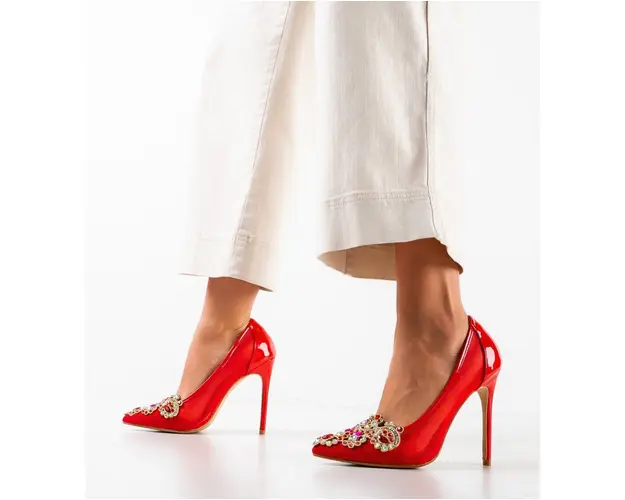 Pantofi dama Lilli Rosii