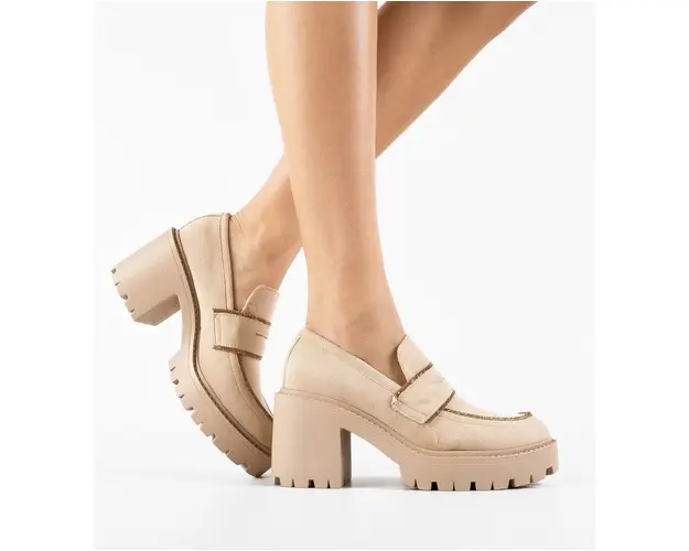 Pantofi dama Mose Bej