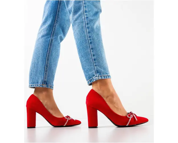 Pantofi dama Nieve Rosii