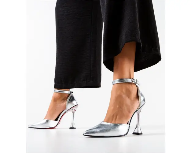 Pantofi dama Pobet Argintii