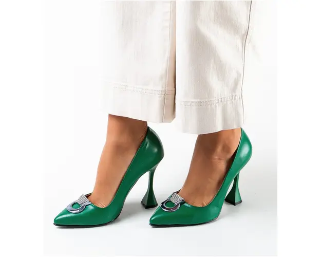 Pantofi dama Provok Verde 2