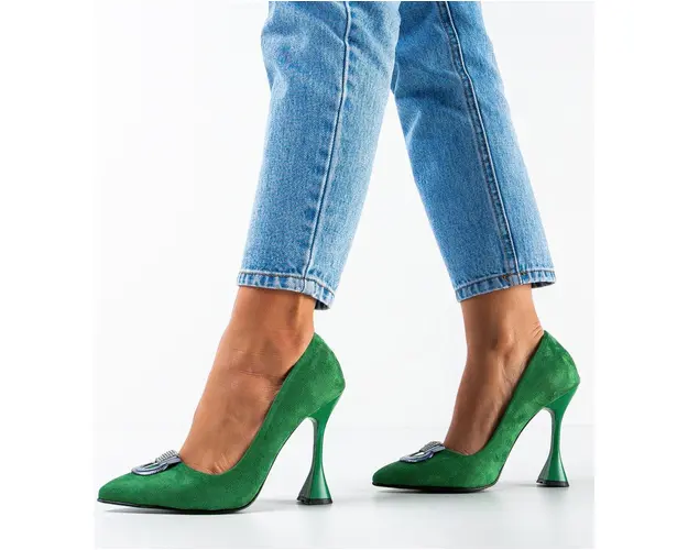Pantofi dama Provok Verde 3