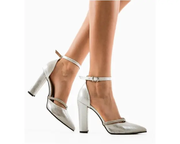 Pantofi dama Samora Argintii