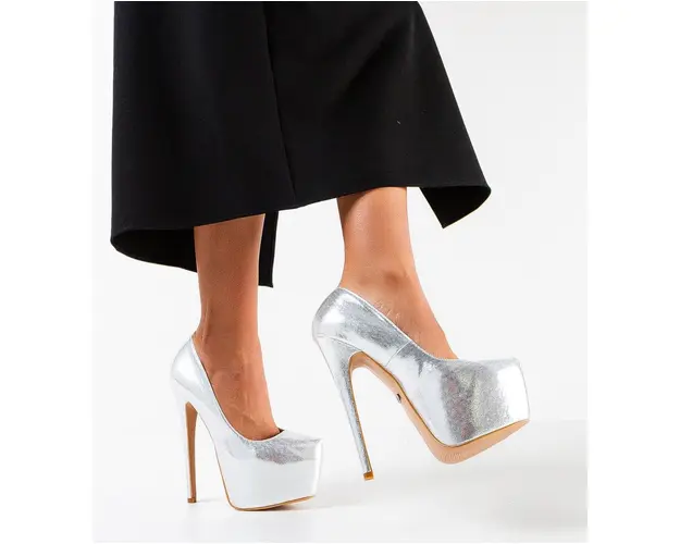 Pantofi dama Sclipia Argintii