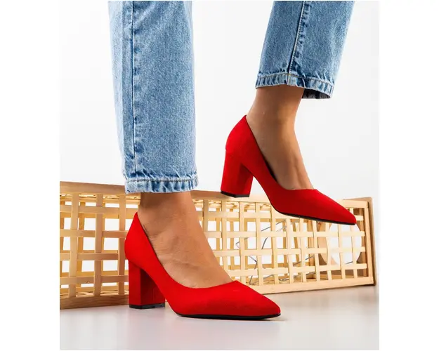 Pantofi dama Simran Rosii
