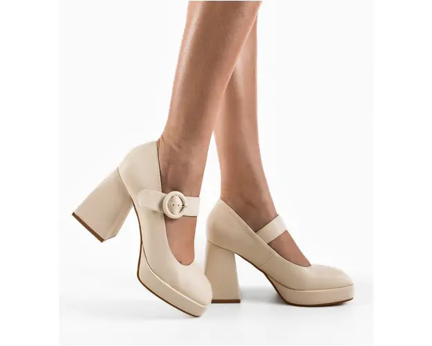 Pantofi dama Siyao Bej