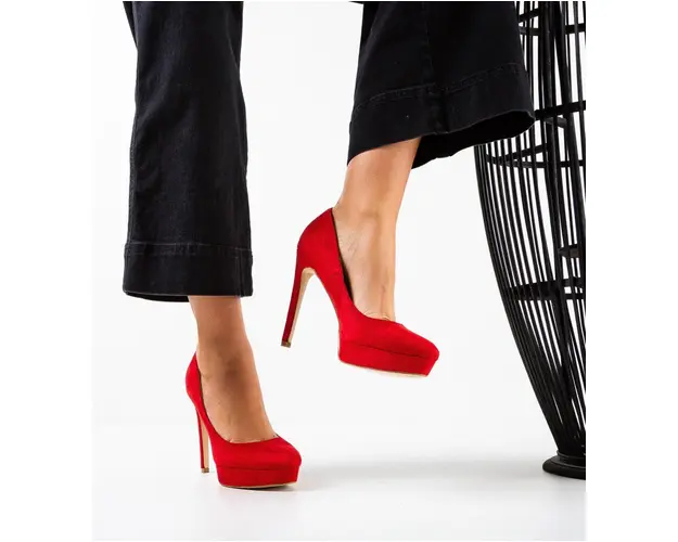 Pantofi dama Tianna Rosii