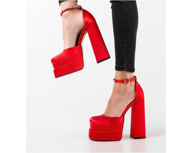 Pantofi dama Vers Rosii 2