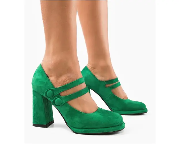 Pantofi dama Vintage Verzi