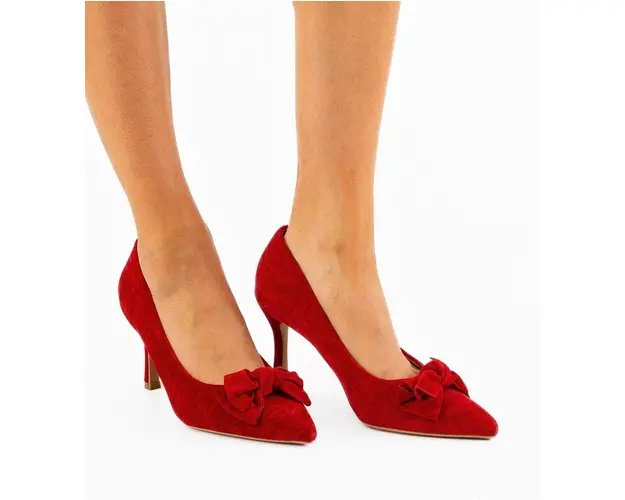 Pantofi dama Vynel Rosii