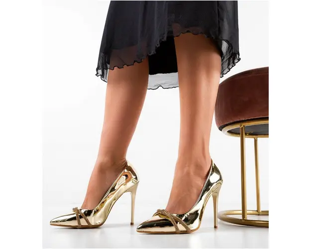 Pantofi Honrey Aurii