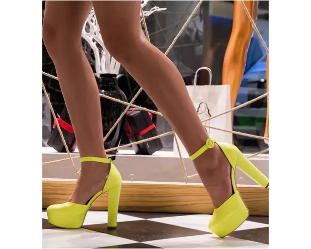 Pantofi Krista Verzi Neon