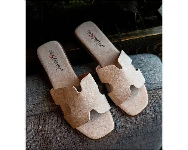 Papuci dama Alochis Bej