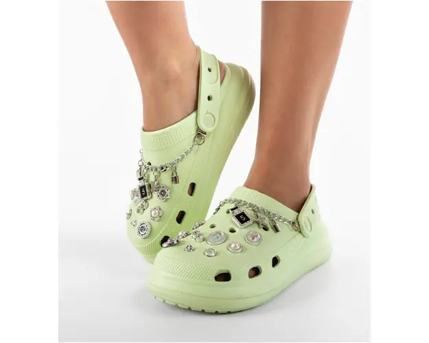 Papuci dama Barn Verzi