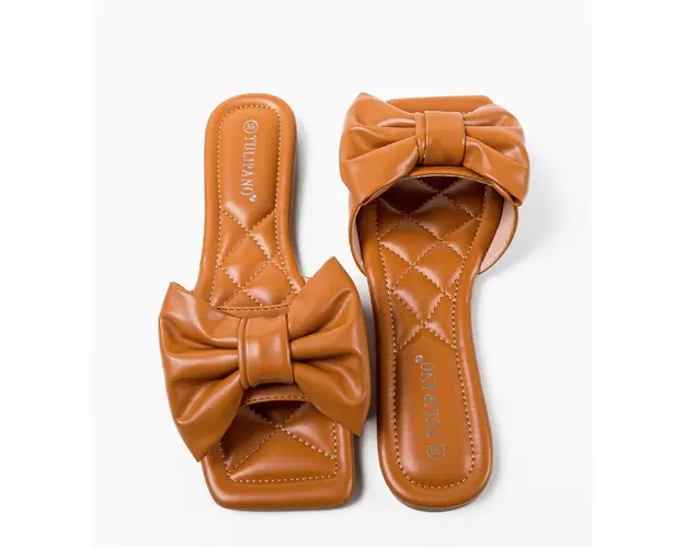 Papuci dama Brigitte Camel