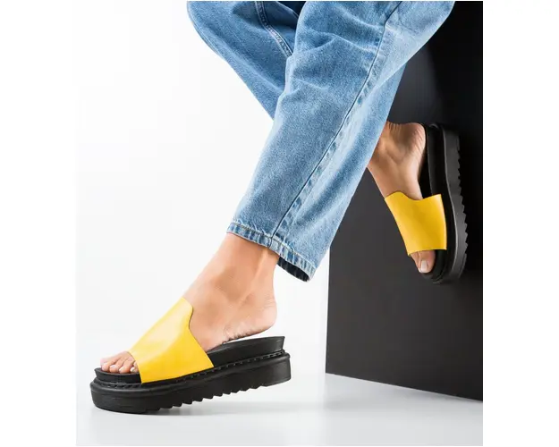 Papuci dama Bryson Galbeni