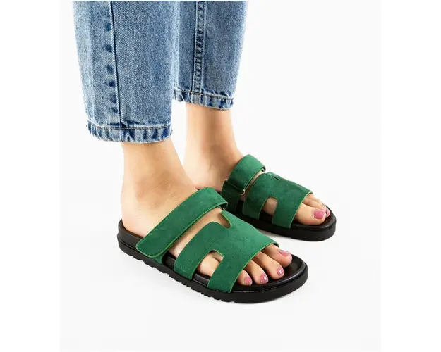 Papuci dama Dermes Verzi