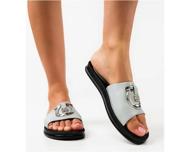 Papuci dama Laurette Gri