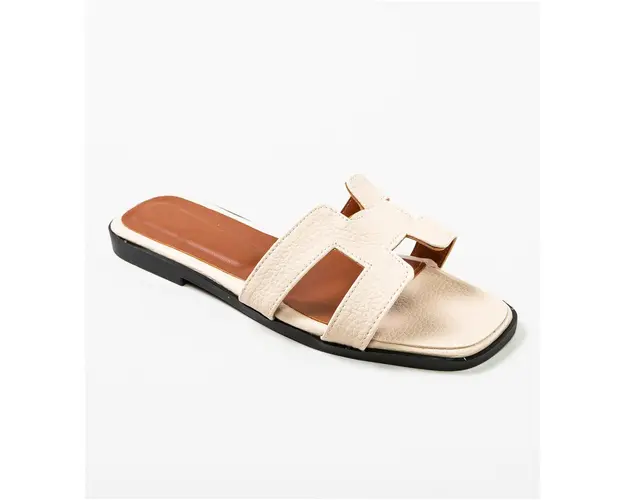 Papuci dama Mermosa Bej