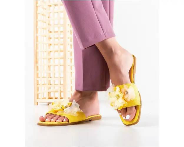 Papuci dama Orna Galbeni