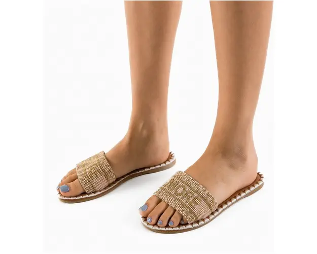 Papuci dama Ramses Bej