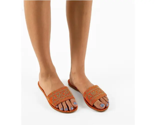 Papuci dama Ramses Portocalii