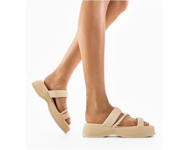 Papuci dama Salid Bej