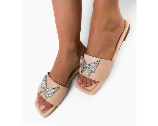 Papuci dama Shadow Bej