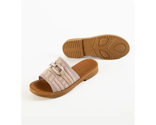 Papuci dama Tabby Bej