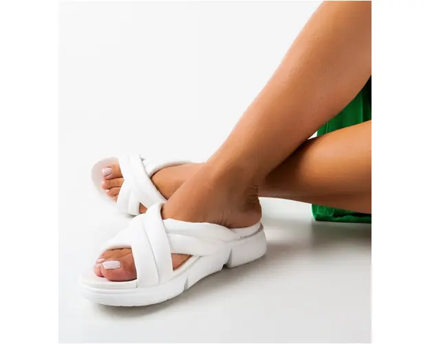 Papuci dama Viviene Albi