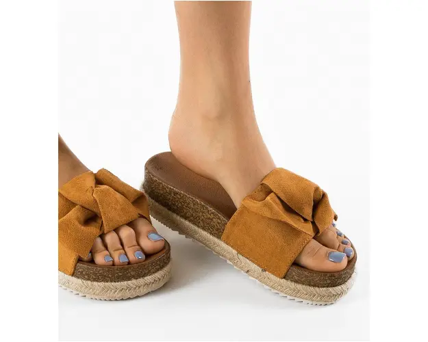 Papuci dama Zola Camel