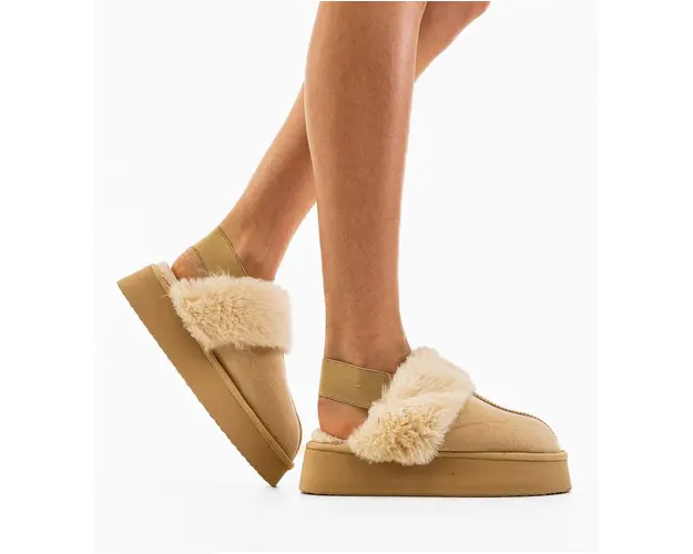 Papuci tip Ug Lina Bej