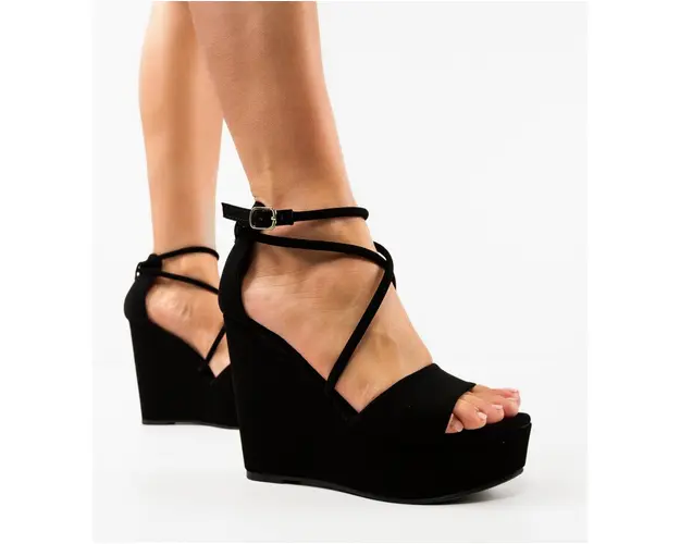 Platforme dama Denver Negre