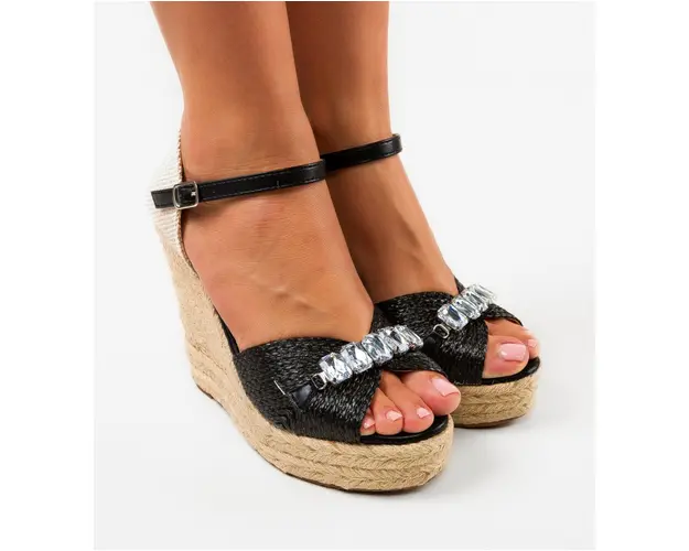 Platforme dama Padma Negre