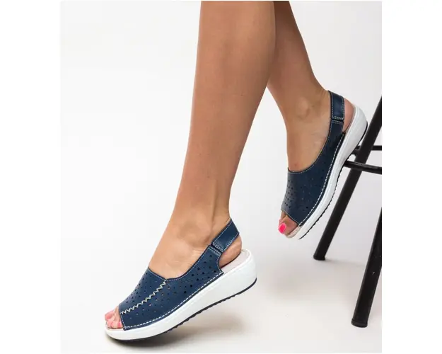 Platforme Lindone Bleumarin