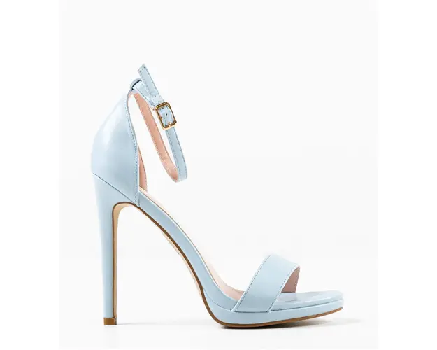 Sandale cu toc Akou Albastre