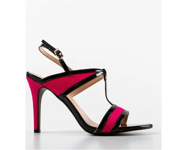 Sandale cu toc Bonita Fuchsia