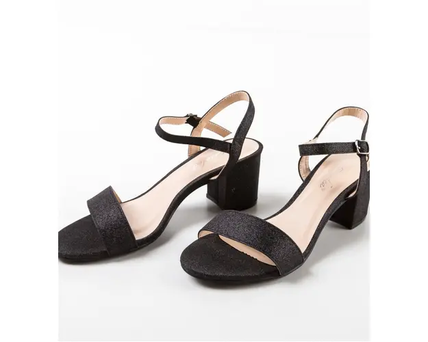 Sandale cu toc Boone Negre