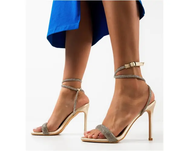 Sandale cu toc Elouan Bej