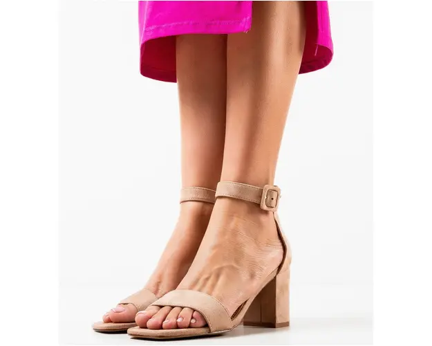 Sandale cu toc Franco Bej