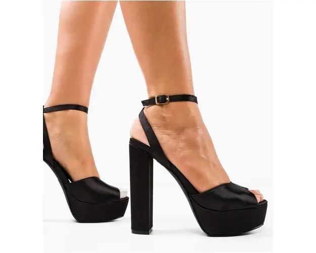 Sandale cu toc Gustavo Negre