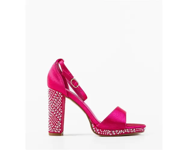 Sandale cu toc Hagen Fuchsia