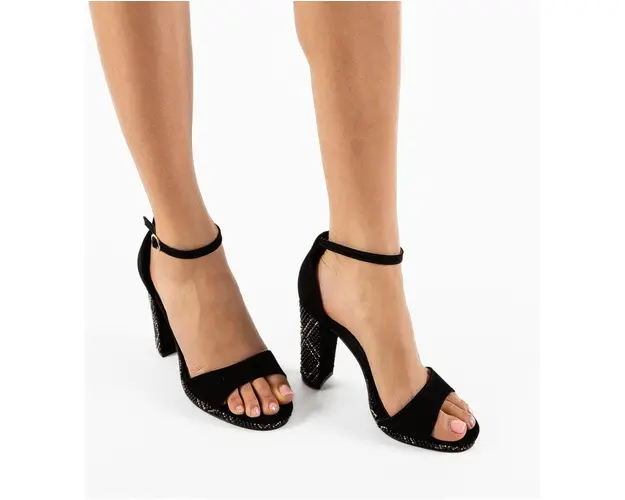 Sandale cu toc Hagen Negre