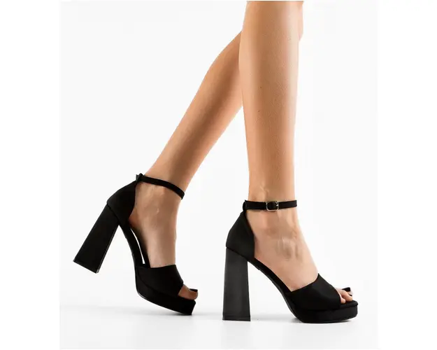 Sandale cu toc Harsh Negre