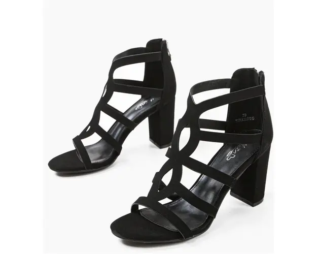 Sandale cu toc Hoshino Negre