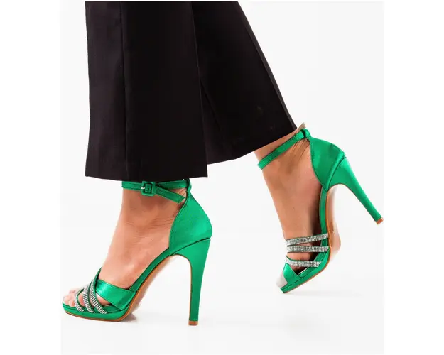 Sandale cu toc Jacob Verzi