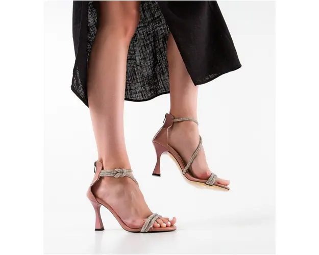 Sandale cu toc Luisa Roz