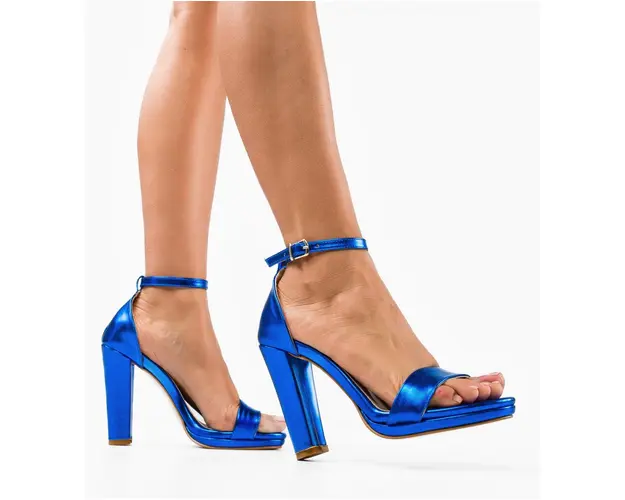 Sandale cu toc Lulay Albastre
