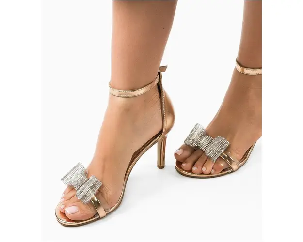 Sandale cu toc Martye Roze