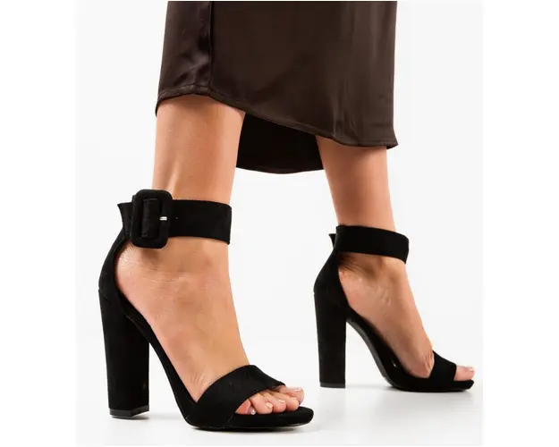 Sandale cu toc Melendez Negre